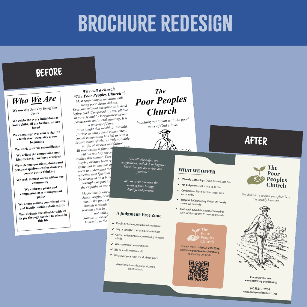 PPC brochure before and after
