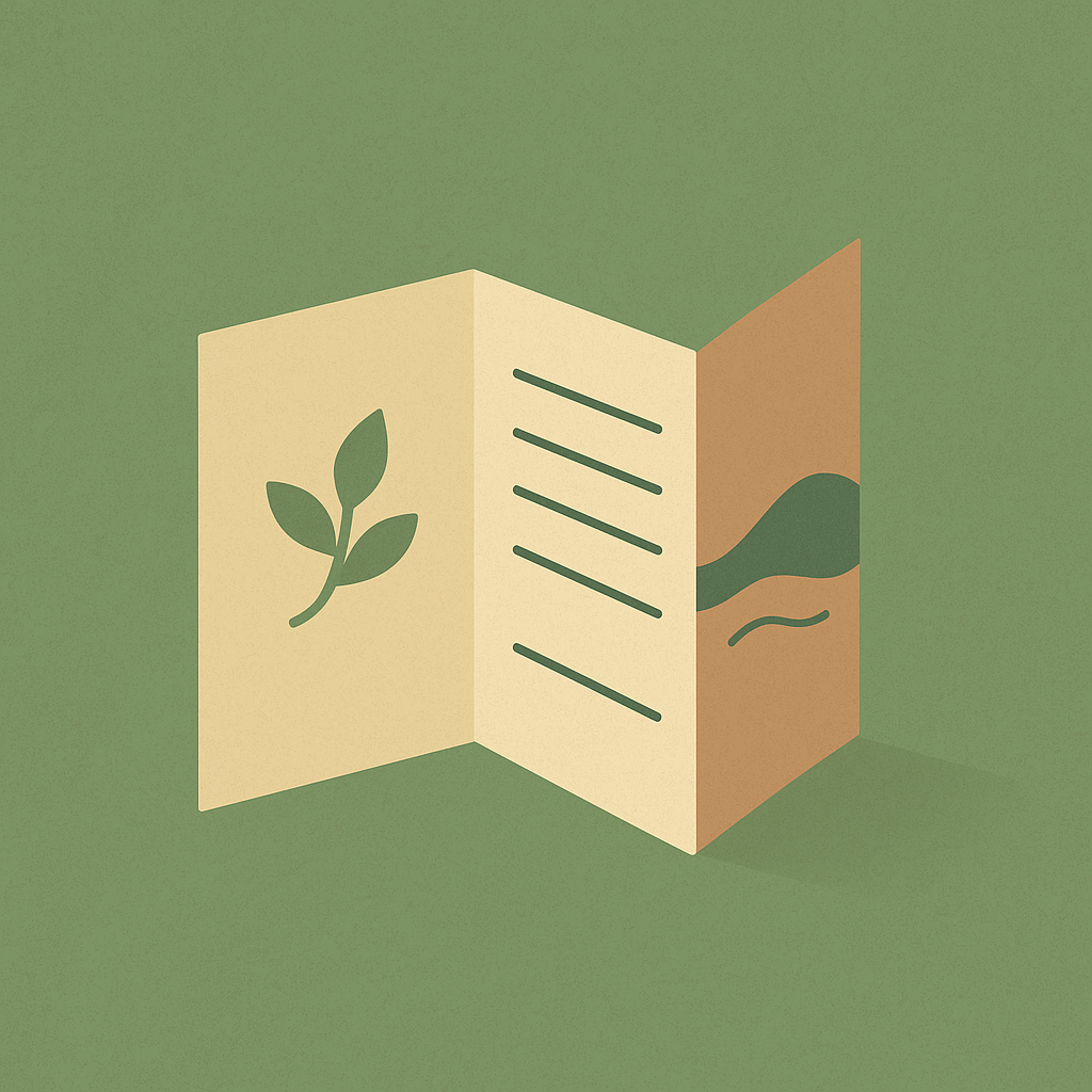 reshaping a brochure to support the message